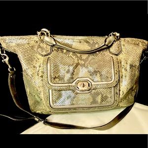 Coach Campbell Exotic Leather Satchel